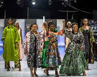 Some ladies during an exhibition