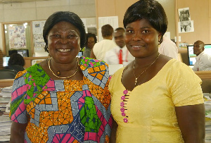 GFP's Akua Donkor (L) and Running Mate Patricia Asante