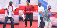 Mr Samuel Atta Akyea,  Ms Sarah Adwoa Sarfo and Mr Osei Kyei-Mensah-Bonsu