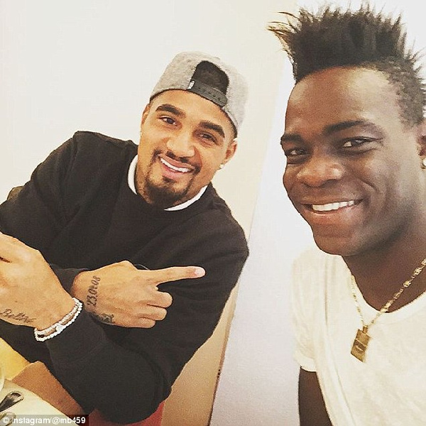 Kevin Prince Boateng and Mario Balotelli