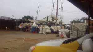 Empty Accra Market