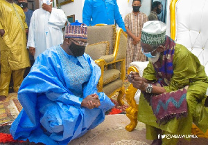 Vice President Dr. Mahamudu Bawumia with the National Chief Imam