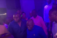 President Akufo-Addo arriving at the music event