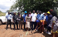 GJA Execuitves and Koans Estate Officials cutting sod for the commencement of the project