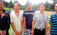 Some chinese arrested for illegal mining