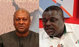 Former President John Dramani Mahama and Samuel Koku Anyidoho