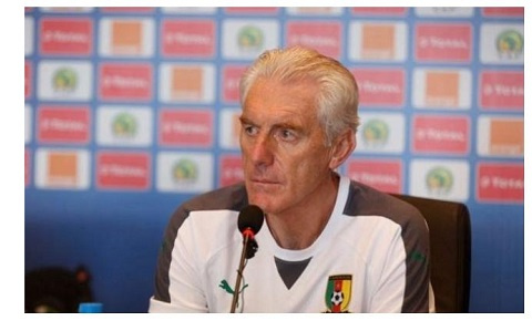 Cameroon coach Hugo Broos