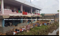 One of the affected houses