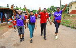 Participants of the fitness walk