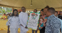 Journalists presenting citation to the outgone FC manager