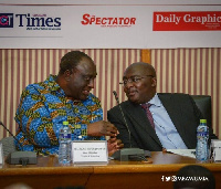 Alan Kyerematen (left) with VP Mahamudu Bawumia