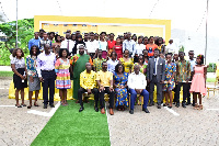 A group picture of MTN bright scholarship beneficiaries from southern sector