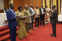 Professor Paul Pinnock Bosu, the Director General of CSIR swears in management board