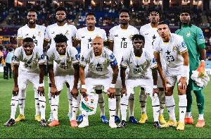 Black Stars in a group photo