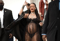 Rihanna wears lingerie to event