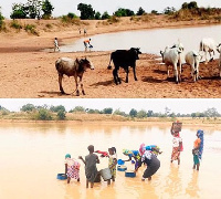 The resident share the same water with cattle