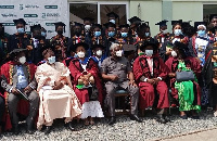 The graduation ceremony of the second batch of Family Health Medical school in Accra