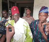 Sonyowura Adamu Kanyiti Bakari (left) is caretaker Yagbonwura