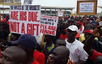 The call comes as workers in Ghana prepare to celebrate May Day