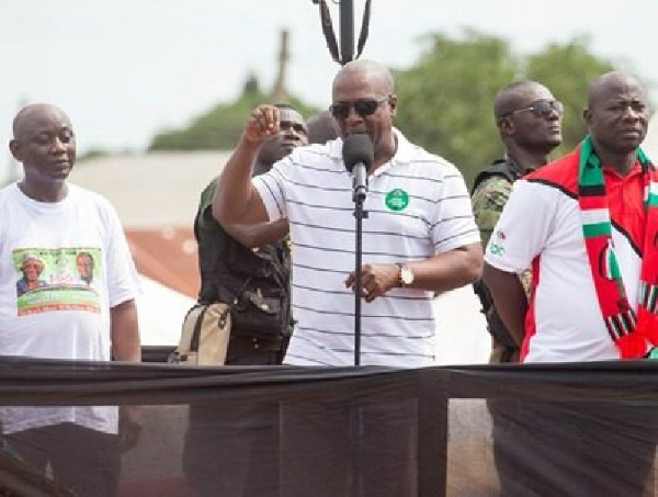 President John Dramani Mahama on campaign platform