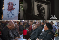 Akufo-Addo and Mahama were at the funeral ceremony over the weekend