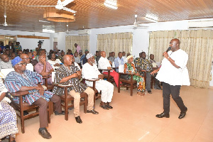 Vice President, Dr Mahamudu Bawumia addressing NPP Upper West Regional stakeholders in Wa