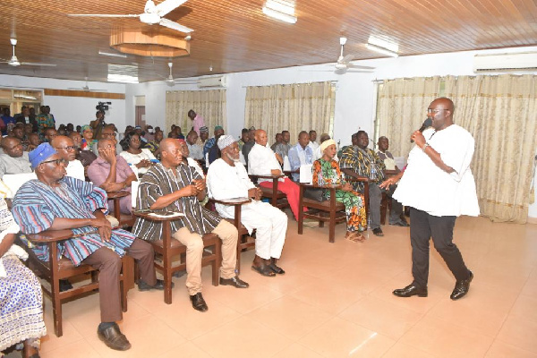 Vice President, Dr Mahamudu Bawumia addressing NPP Upper West Regional stakeholders in Wa