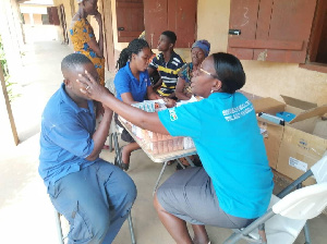 Residents of Akatsi South benefit from free health screening