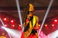 Ghanaian music legend, Kojo Antwi on stage