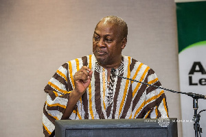 John Mahama Speaking Mic