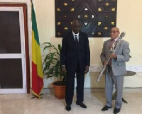 H.E Mahmud Khalid (right) and H.E Modibo Keita (left)