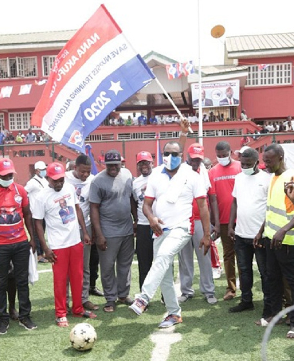 Minister of Education,  Dr. Matthew Opoku Prempeh seen at an event  organized by Faithful Patriots