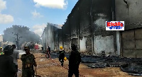 The plastic tank manufacturing firm was gutted by fire