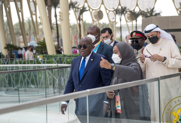 President Nana Addo Dankwa Akufo-Addo during a visit to the UAE months back