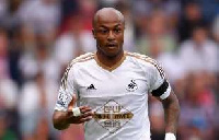 Swansea City's Ghana international winger Andre Ayew