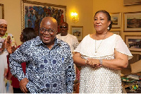 President Akufo-Addo with his wife, Rebecca Akufo-Addo