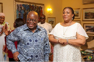 President Nana Addo Dankwa Akufo-Addo with wife Rebecca Akufo-Addo