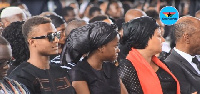 Family members of late Major Maxwell Mahama at the thanksgiving service