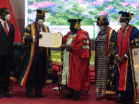 President Nana Addo Dankwa Akufo-Addo received an Honorary Doctorate degree from UCC