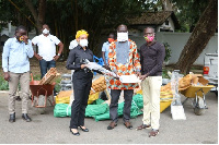 The MP presenting the items to Assembly Members