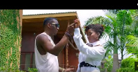 Ebony romancing her way towards Pablo Vicky-D in the music video