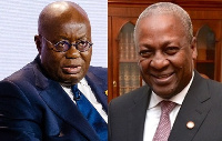 John Dramani Mahama (right) and President Akufo-Addo | File photo