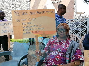 Sophia Akuffo at the premises of the finance ministry