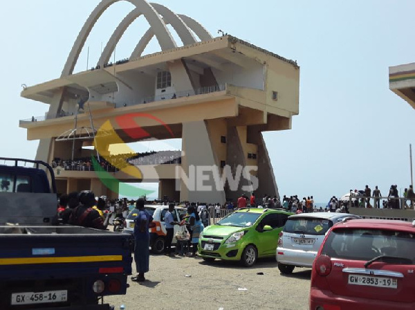 Security has been beefed up at the Black Star Square