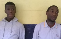 Lester Mensah and Orton Quarteng in police custody