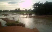 Many people have been left stranded as portions of the road is inaccessible