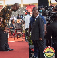 President Nana Akufo-Addo and his predecessor John Dramani Mahama