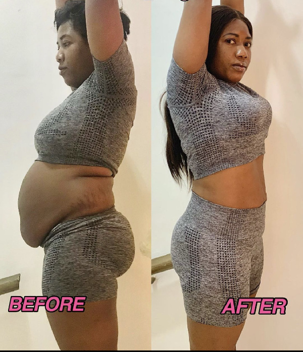 Victoria Lebene's weight loss journey