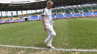 Ivory Coast coach Michel Dussuyer was unhappy when he inspected the pitch at Stade d'Oyem