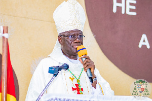 Archbishop John Bonaventure Kwofie Speaking St Kizito